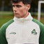 Ireland Three Shamrocks Coral Fleece 1/4 Zip Top in Bottle Green, Cream & Navy