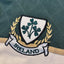Ireland Three Shamrocks Long Sleeve Rugby Shirt in Bottle Green & Natural