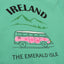 Ireland Van Logo Girls Knot T-shirt in Green