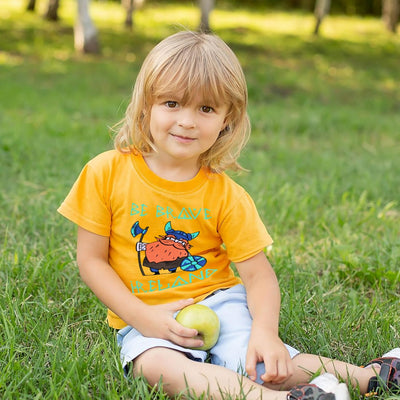 Ireland Viking Kids T-shirt in Mustard