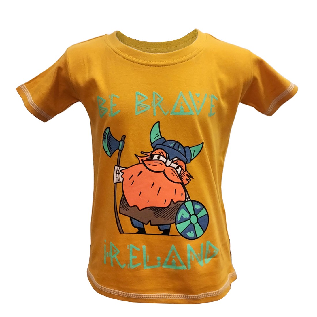 Ireland Viking Kids T-shirt in Mustard