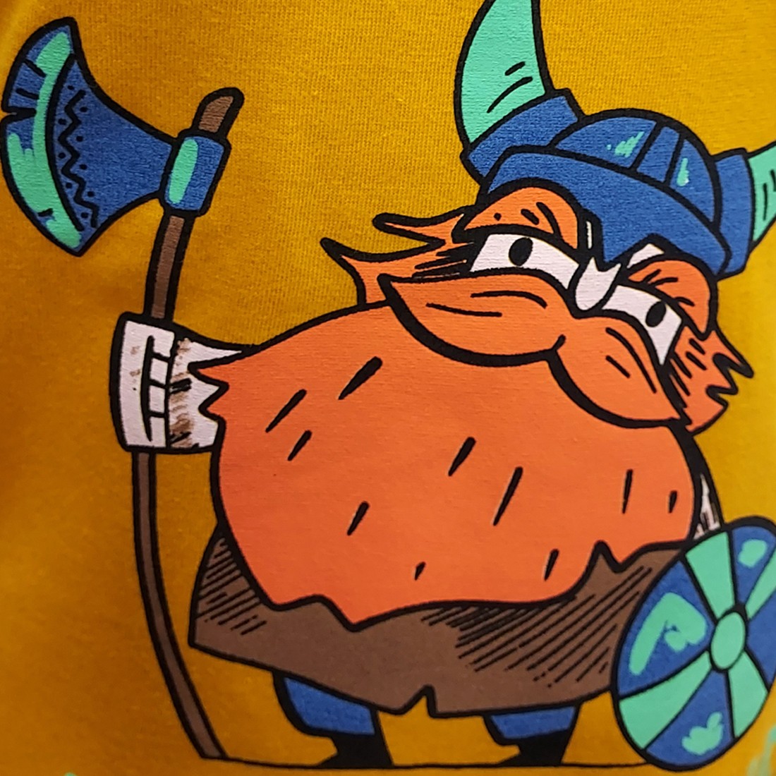 Ireland Viking Kids T-shirt in Mustard