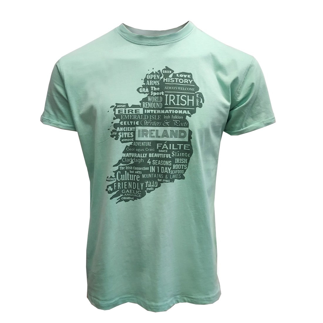 Ireland Words T-shirt in Mist Green