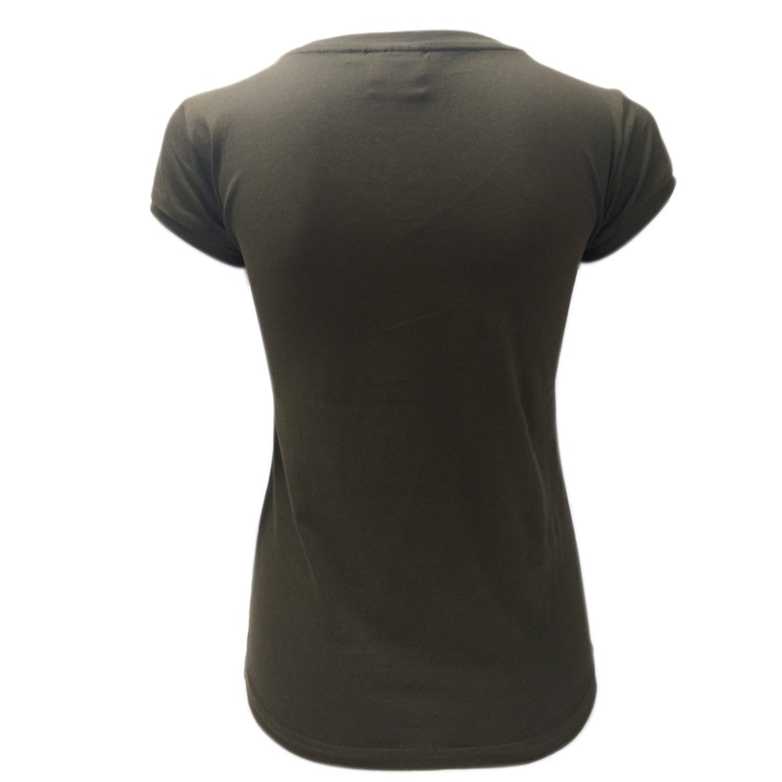 Khaki Celtic Knot V-neck Ladies T-shirt