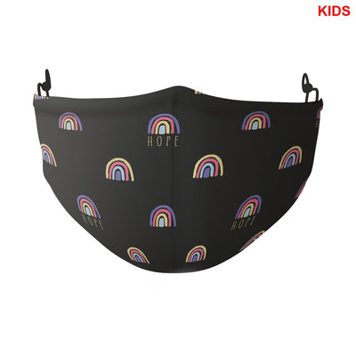 Kids Black Rainbow Barrier Mask (NSAI SWIFT 19 Compliant)