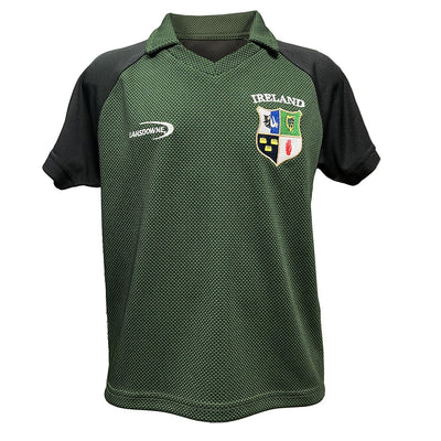 Kids Four Province's Crest Bottle Green Performance Top
