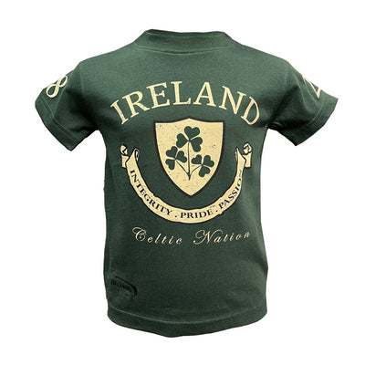 Kids Ireland Crest Bottle Green T-Shirt
