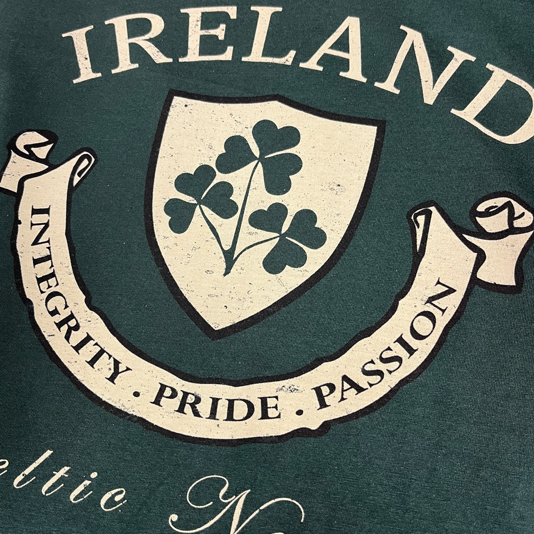 Kids Ireland Crest Bottle Green T-Shirt