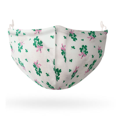 Kids White Shamrock Barrier Mask (NSAI SWIFT 19 Compliant)