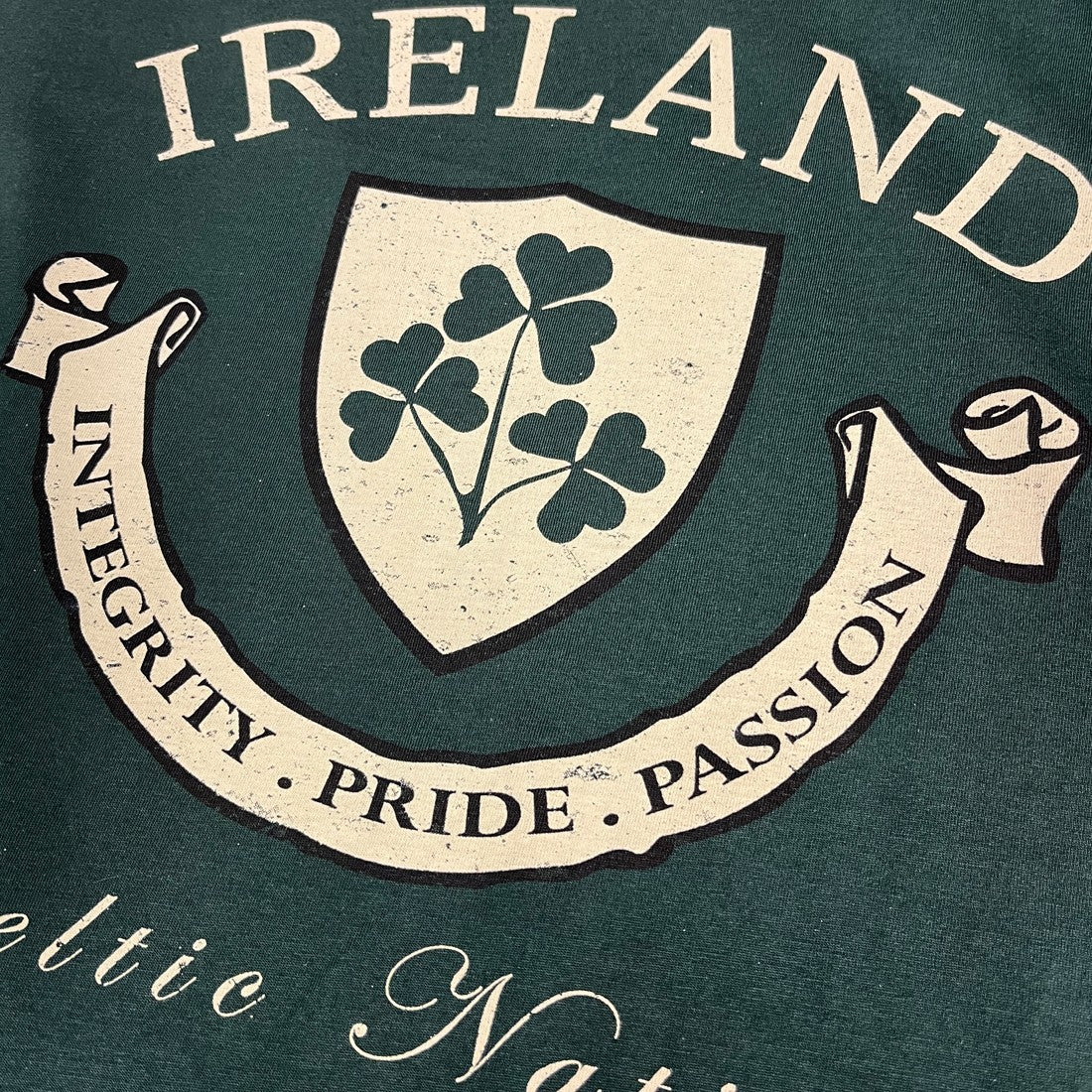Lansdowne Ireland Crest in Bottle Green & Natural