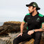 Lansdowne Ireland Performance Polo in Black & Green