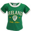 Lansdowne Ireland Ringer Kids T-shirt in Emerald Green & White