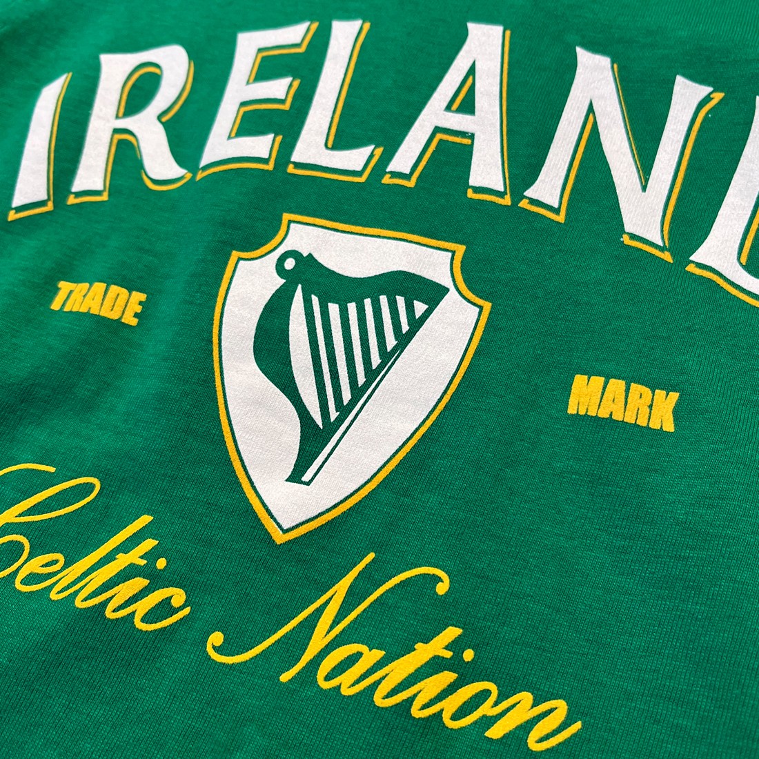 Lansdowne Ireland Ringer Kids T-shirt in Emerald Green & White