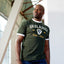 Lansdowne Ireland Ringer T-shirt in Bottle Green & White