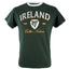 Lansdowne Ireland Ringer T-shirt in Bottle Green & White