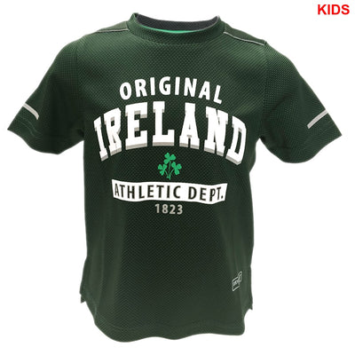 Lansdowne Kids Bottle Green Athletic Department Performance T-Shirt