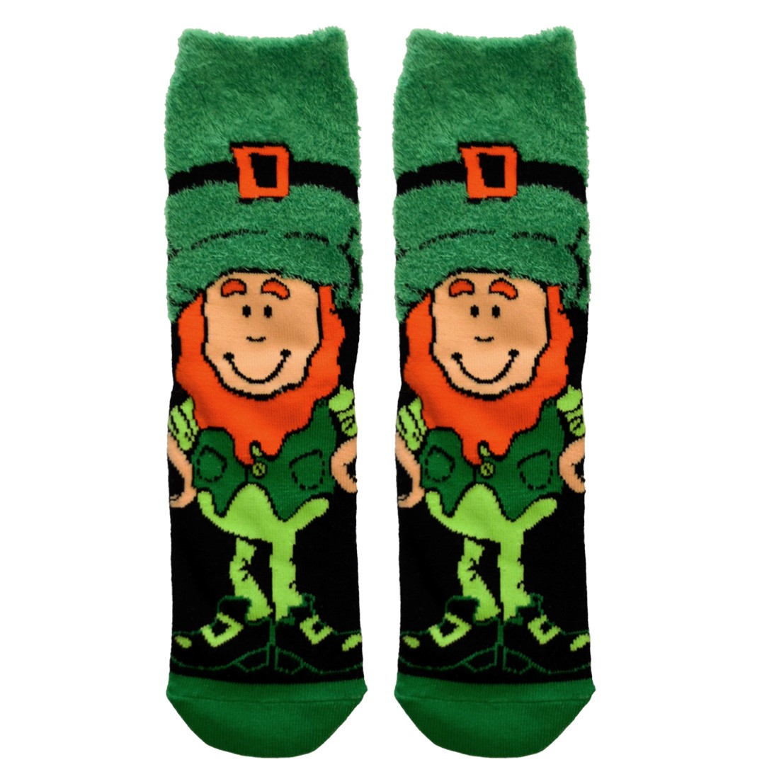Leprechaun Kids Socks in Green & Black