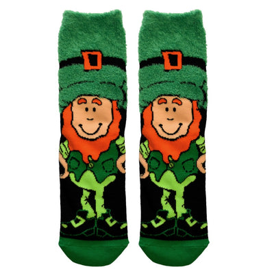 Leprechaun Kids Socks in Green & Black