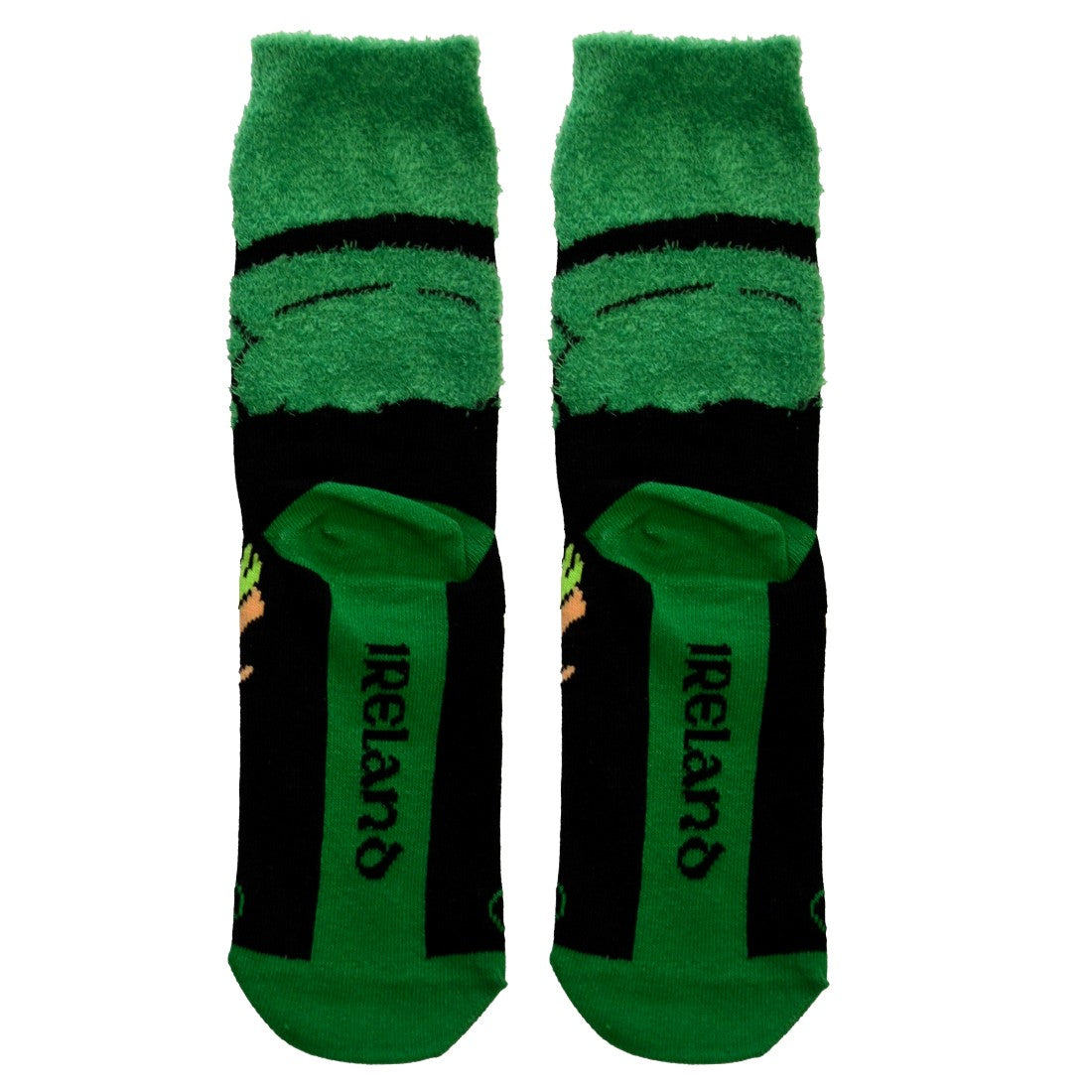 Leprechaun Kids Socks in Green & Black