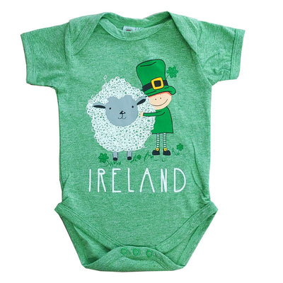 Leprechaun & Sheep Baby Vest