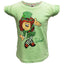Mint Green Ireland Girl Leprechaun Kids T-shirt