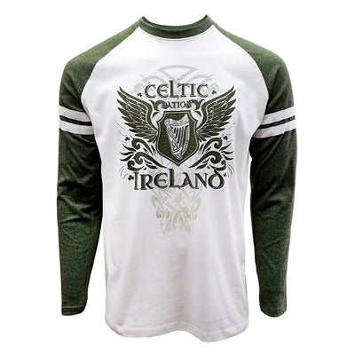Moss Green Celtic wings Long Sleeve T-shirt