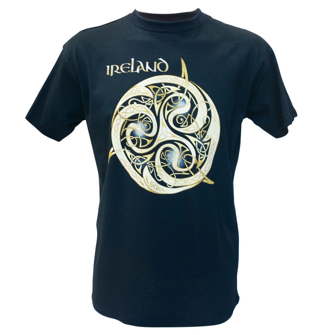 Ireland Celtic Knot Crew Neck T-Shirt in Navy