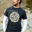 Ireland Celtic Knot Crew Neck T-Shirt in Navy