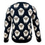 Sheep All Over Print Kids Knit Jumper in Navy