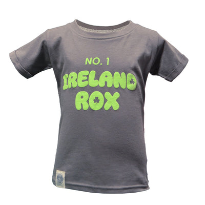 No.1 Ireland Rox Kids T-Shirt in Pewter