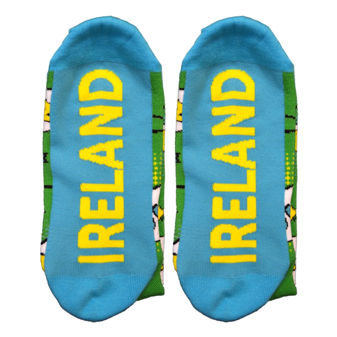 Nutty Fox "Grand" Adult Socks in Green & Blue