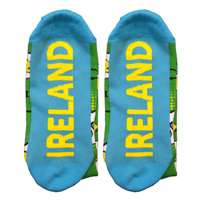 Nutty Fox "Grand" Adult Socks in Green & Blue