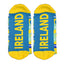 Nutty Fox Irish Slang Adult Socks in Yellow & Blue