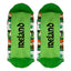 Nutty Fox Leprechaun Adult Socks in White & Green