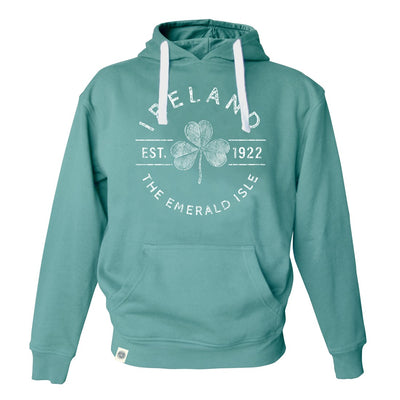 Ireland Est. 1922 Hoodie in Ocean Green