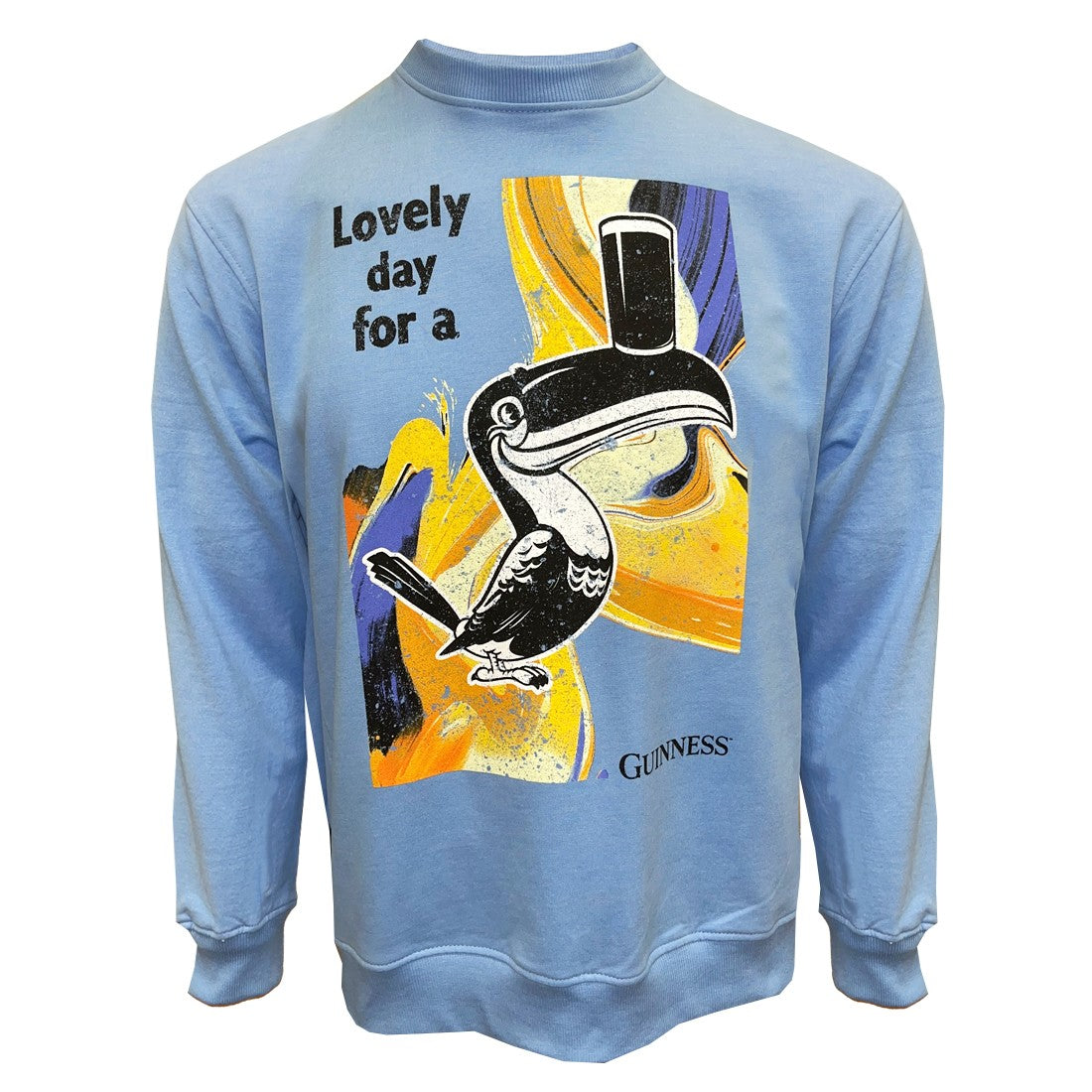 Guinness "Lovely Day for a" Toucan Sweatshirt  in Light Blue