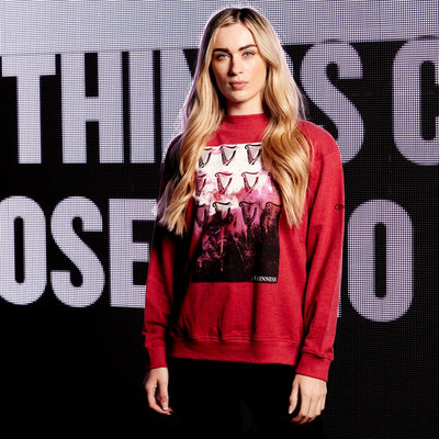 Guinness Multi Harp Sweatshirt in Chilli Pepper