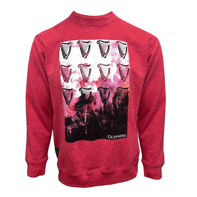 Guinness Multi Harp Sweatshirt in Chilli Pepper