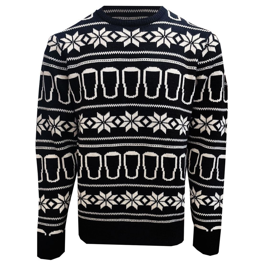 Guinness Festive Pints Knit Jumper in Black