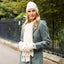 Aran Shamrock Gloves in Cream