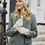 Aran Shamrock Bobble Hat in Cream