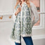 Celtic Knot Fashion Scarf in Cream & Green