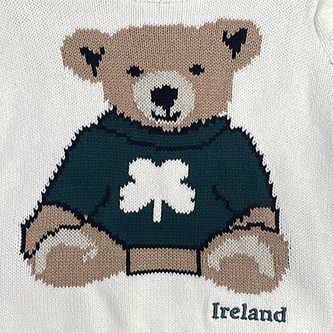 Kids Bear Knitted Jumper in Cream
