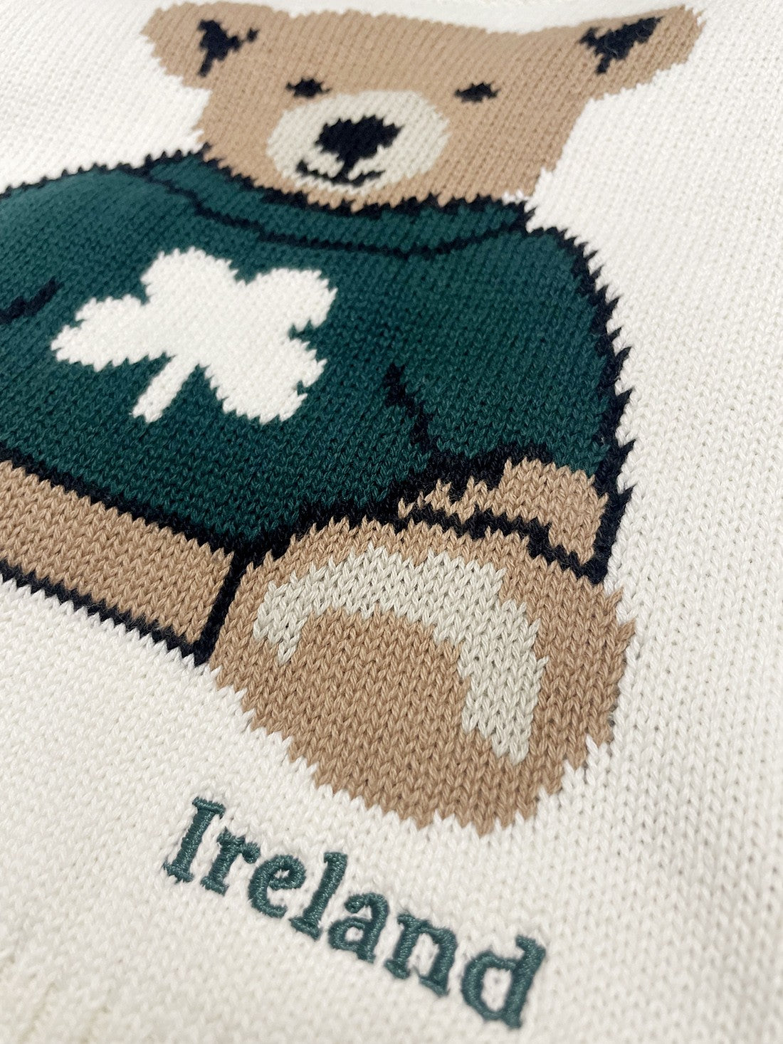Kids Bear Knitted Jumper in Cream