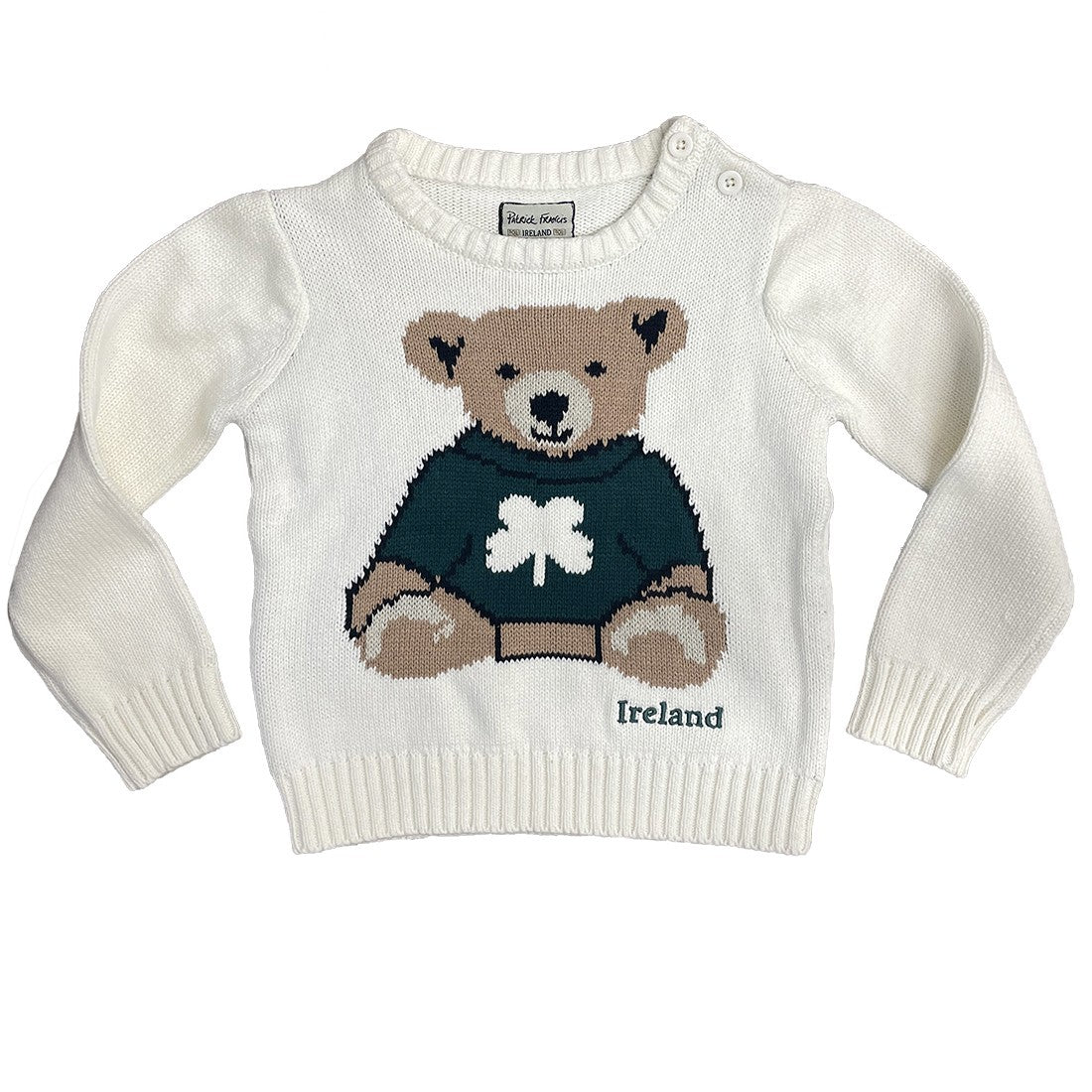 Kids Bear Knitted Jumper in Cream