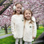 Kids Aran Shamrock Ear Muffs in Cream