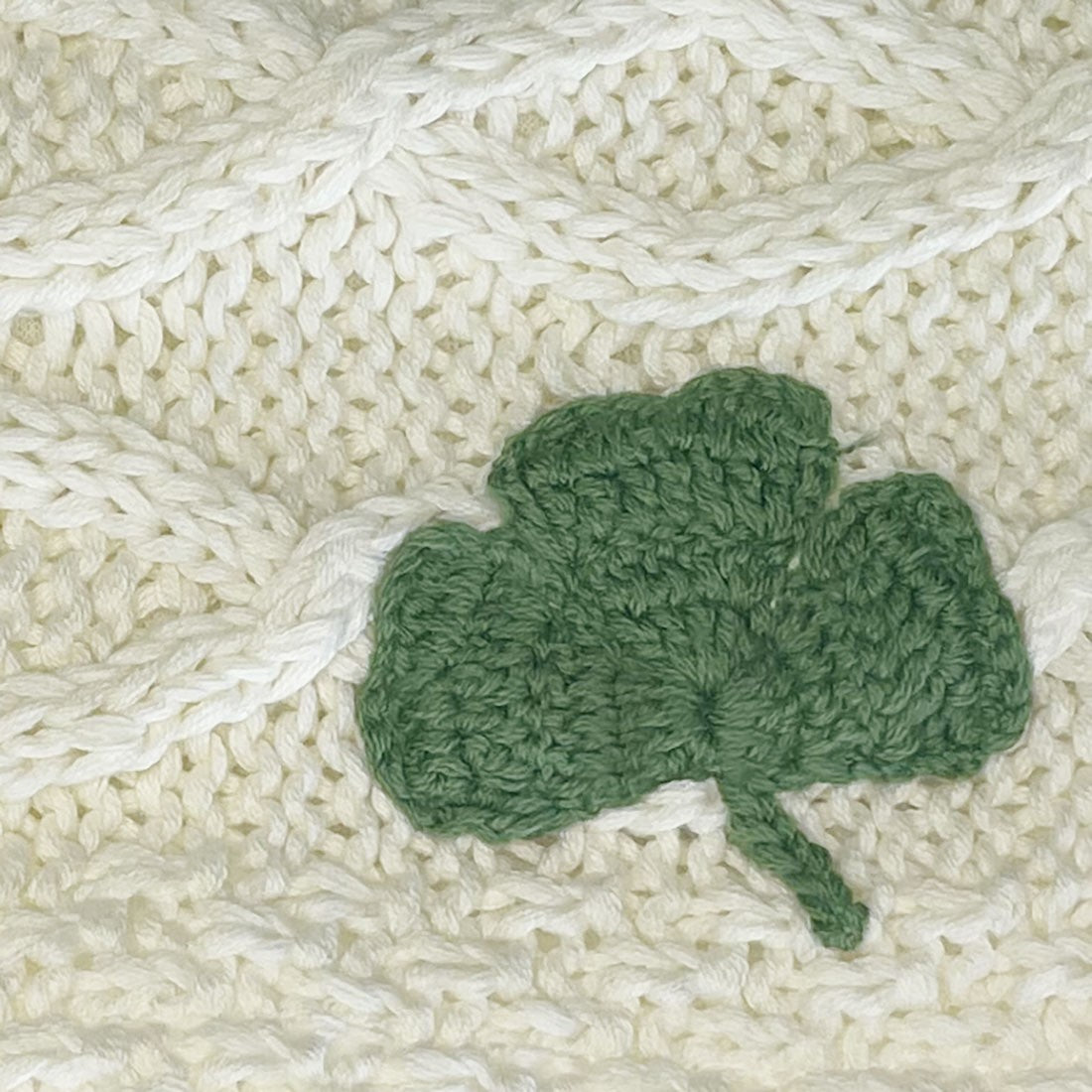 Kids Aran Shamrock Snood in Cream
