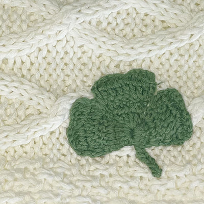 Kids Aran Shamrock Snood in Cream