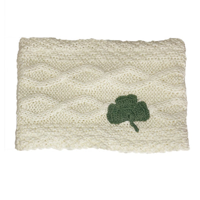 Kids Aran Shamrock Snood in Cream