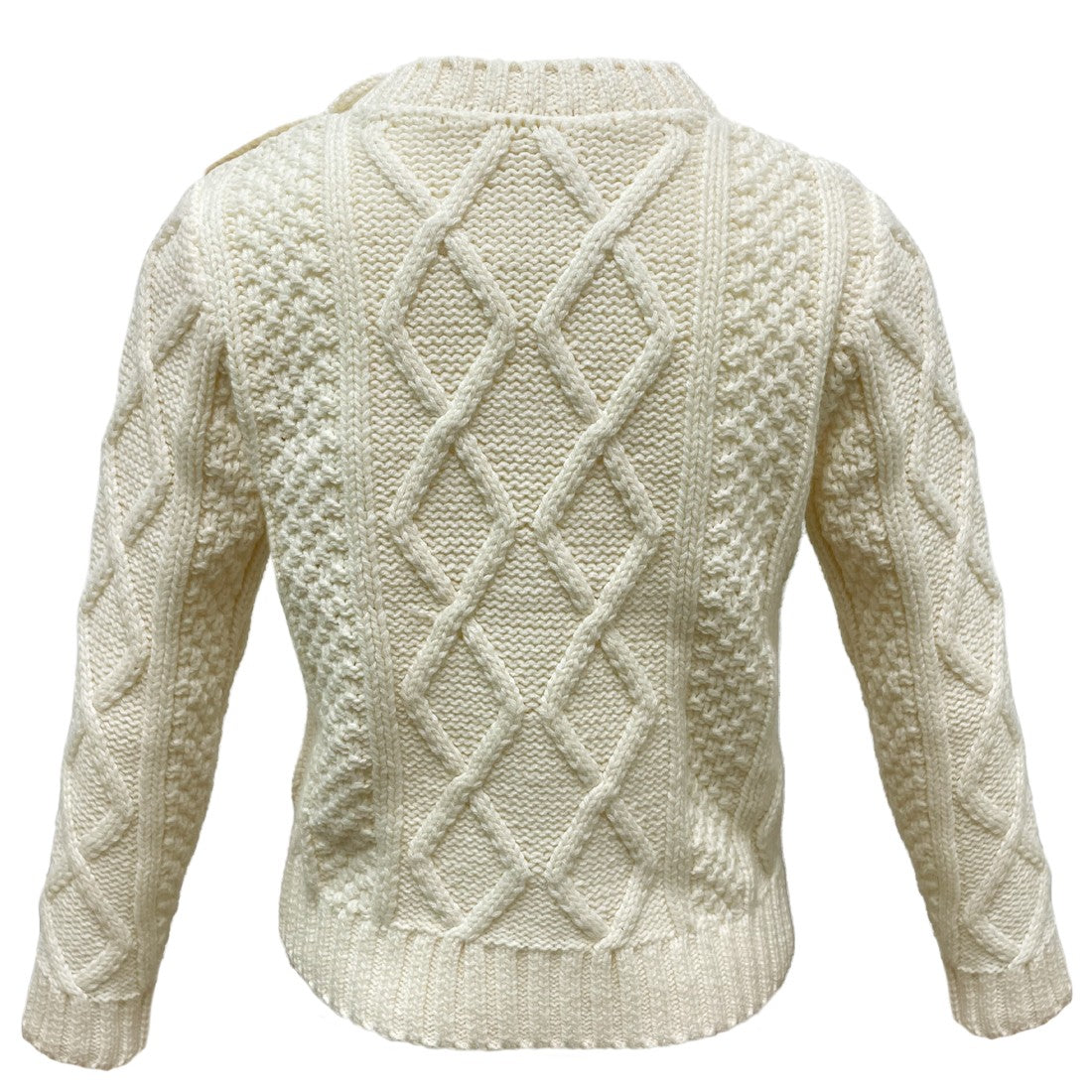 Kids Cable Aran Jumper in Cream